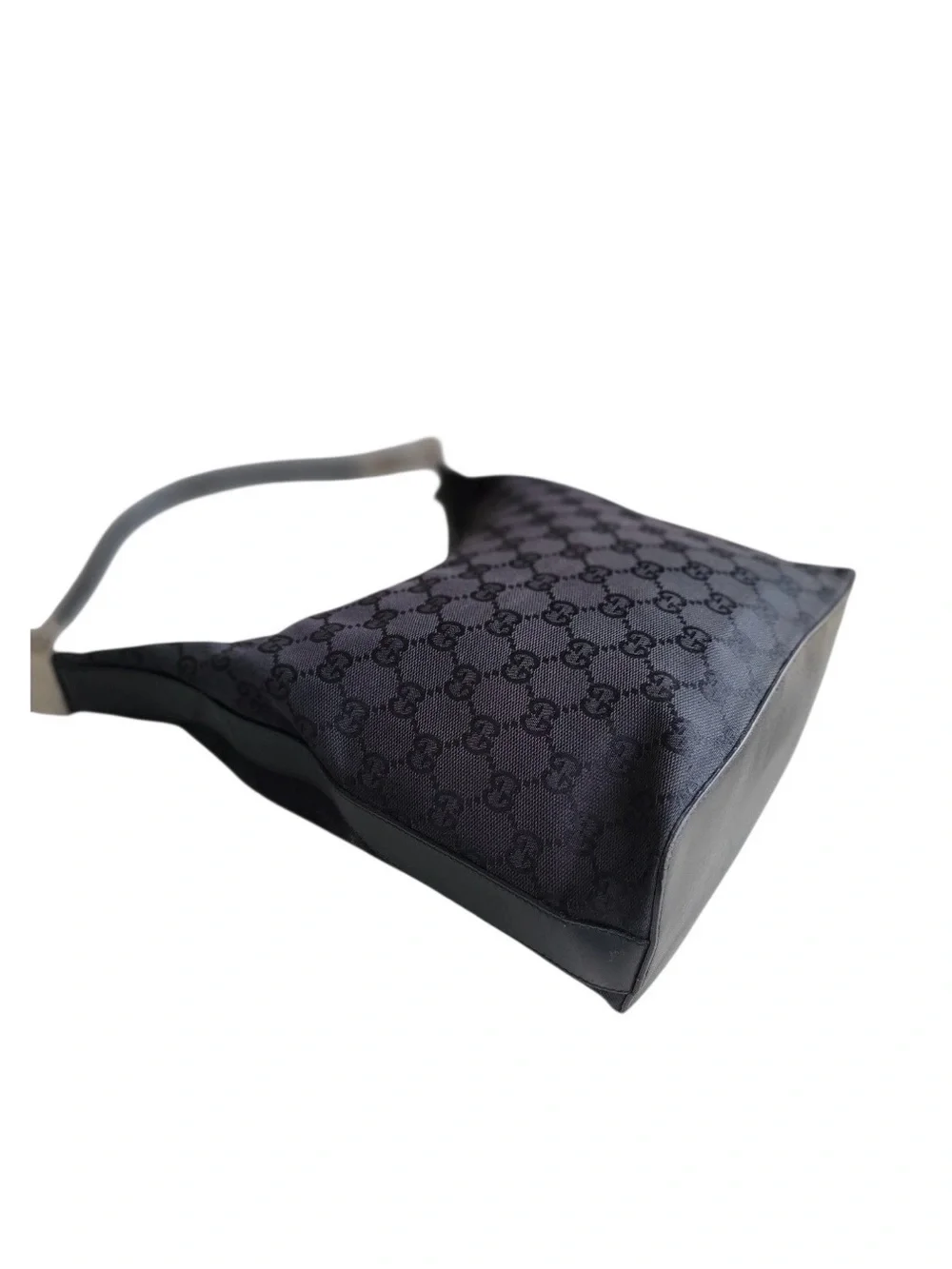 Gucci Charcoal Monogram Hobo